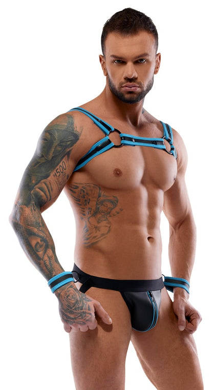 Ensemble bondage pour homme noir/bleu Svenjoyment Bondage
