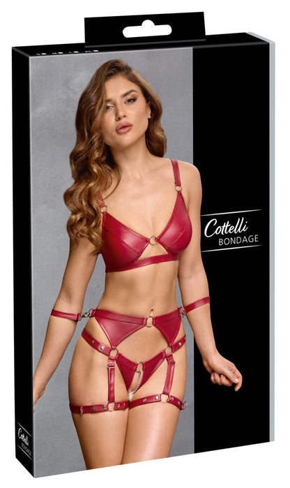Ensemble soutien-gorge et slip bondage Cottelli Bondage