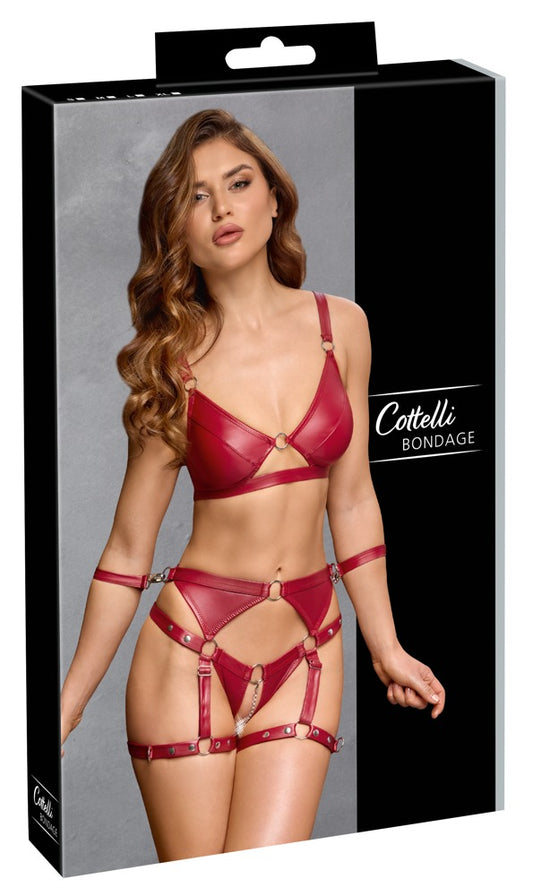 Ensemble soutien-gorge et slip bondage Cottelli Bondage