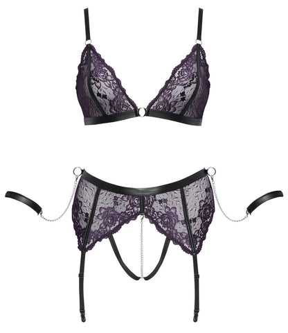 Ensemble soutien-gorge et slip Bondage dentelle Cottelli Bondage