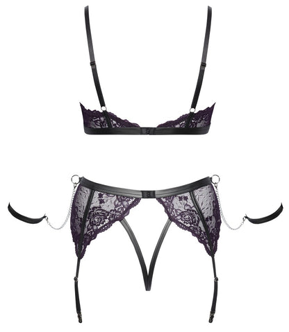 Ensemble soutien-gorge et slip Bondage dentelle Cottelli Bondage