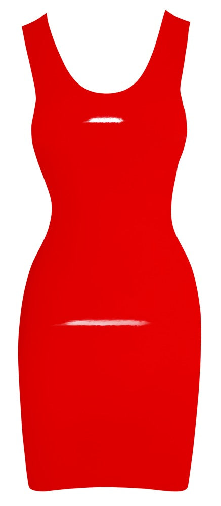Robe en latex rouge LATE X