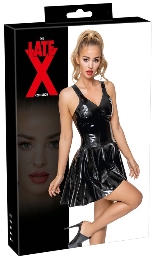 Mini-jupe en latex LATE X