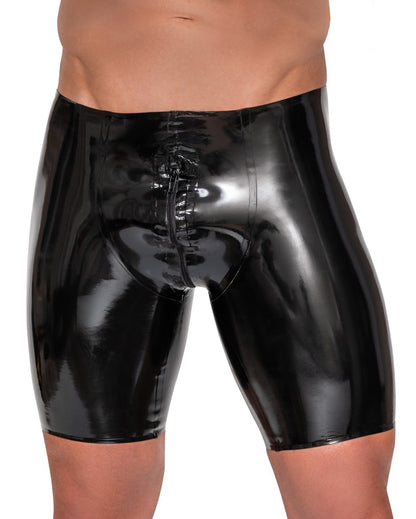 Pantalon en latex pour homme avec fermeture éclair LATE X