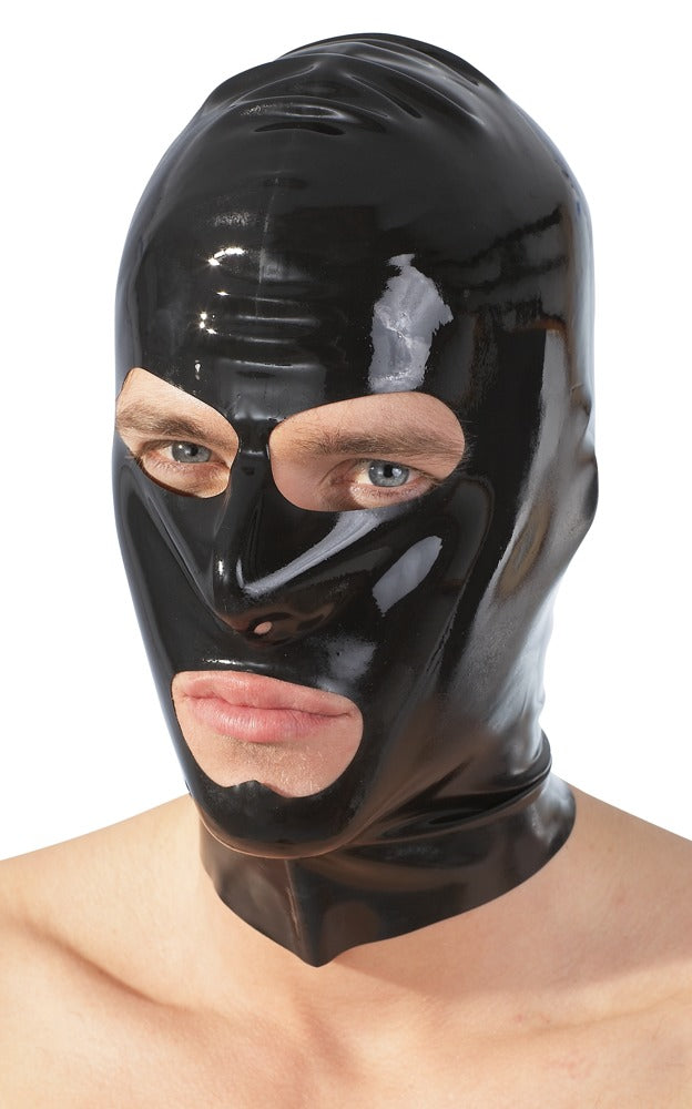 Masque en latex noir LATE X