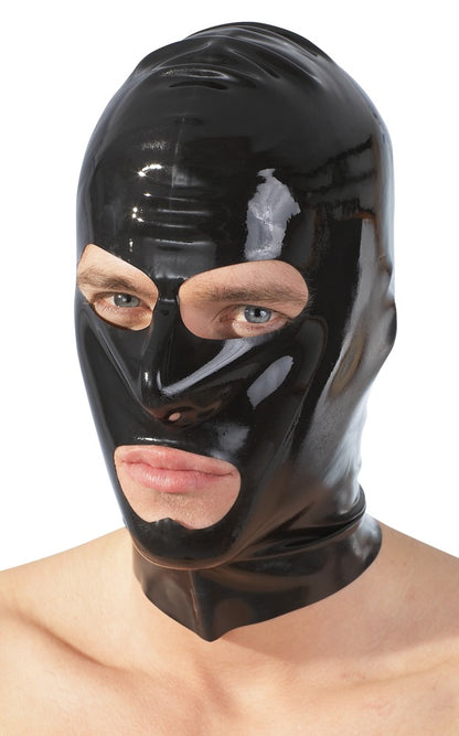 Masque en latex noir LATE X