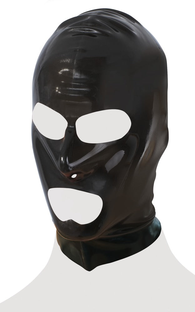 Masque en latex noir LATE X