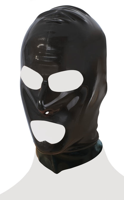 Masque en latex noir LATE X