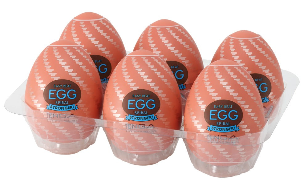 Masturbateur Egg Spiral Stronger de Tenga 6 pièces