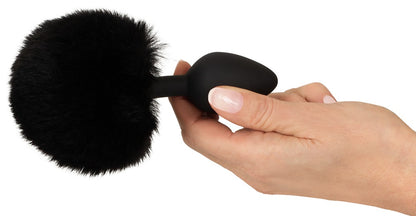Fluffy tail plug noir M You2Toys