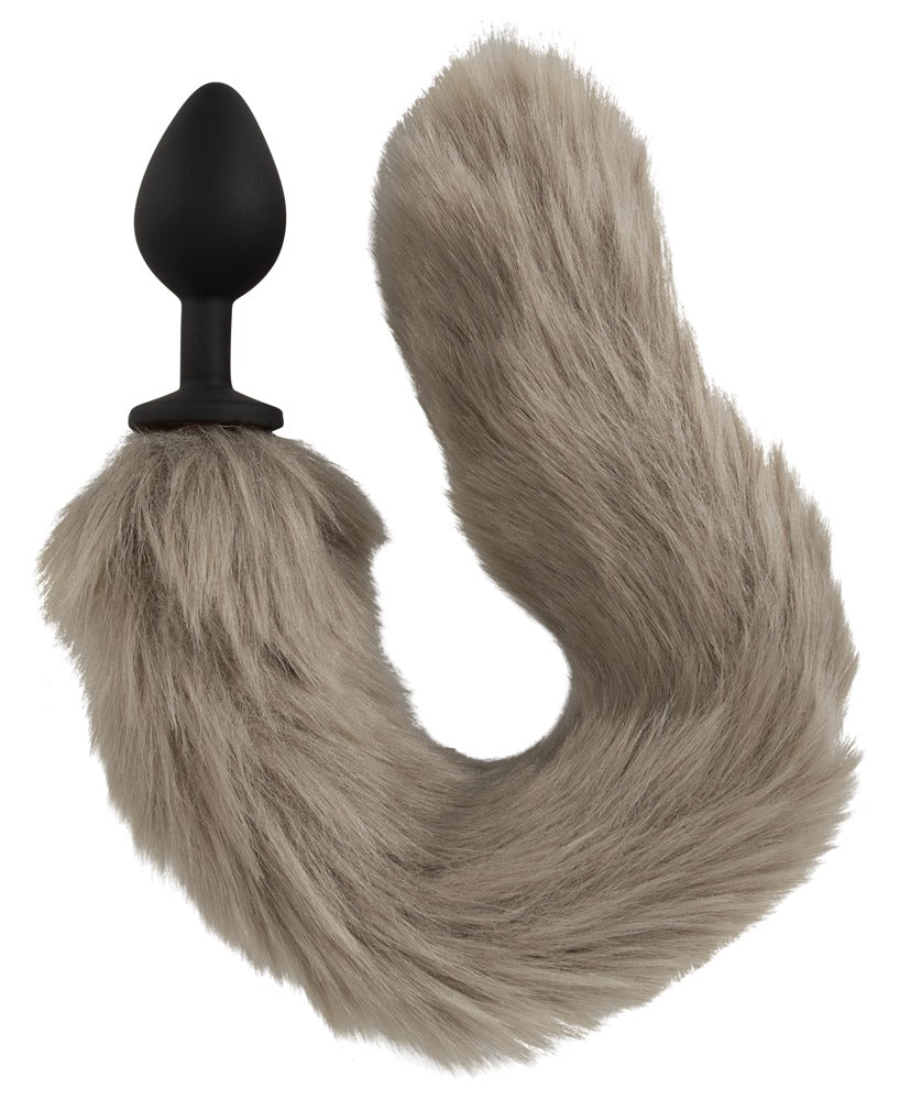 Fluffy tail plug gris You2Toys