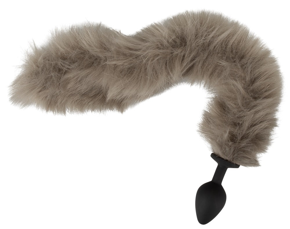 Fluffy tail plug gris You2Toys