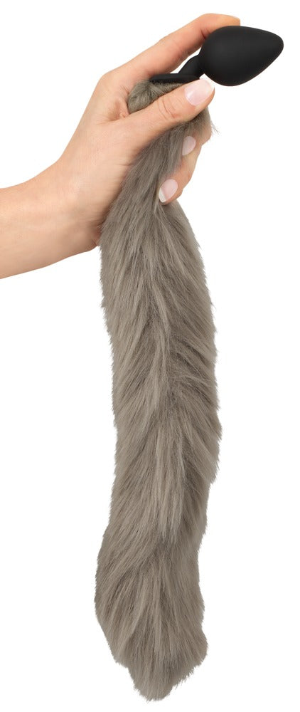 Fluffy tail plug gris You2Toys