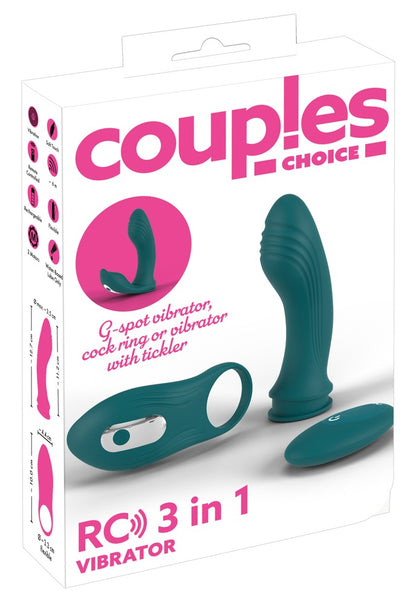 Vibromasseur RC 3 en 1 de Couples Choice