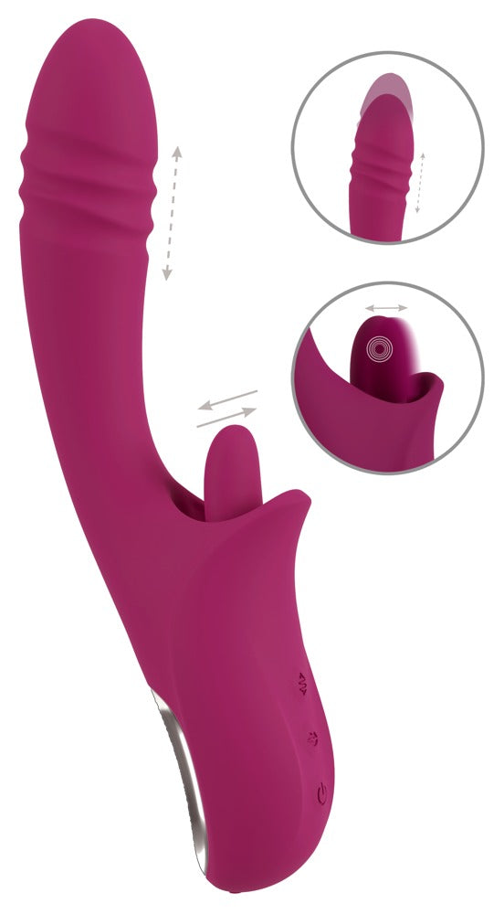 Vibromasseur maniable Licking & Thrusting de Javida