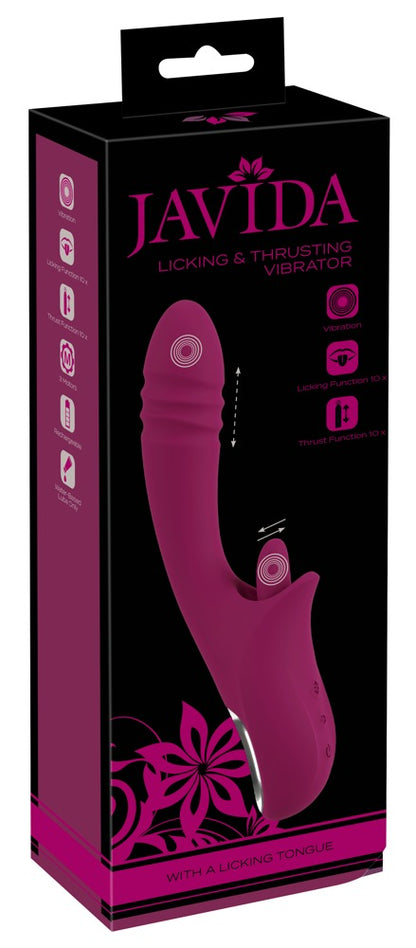 Vibromasseur maniable Licking & Thrusting de Javida