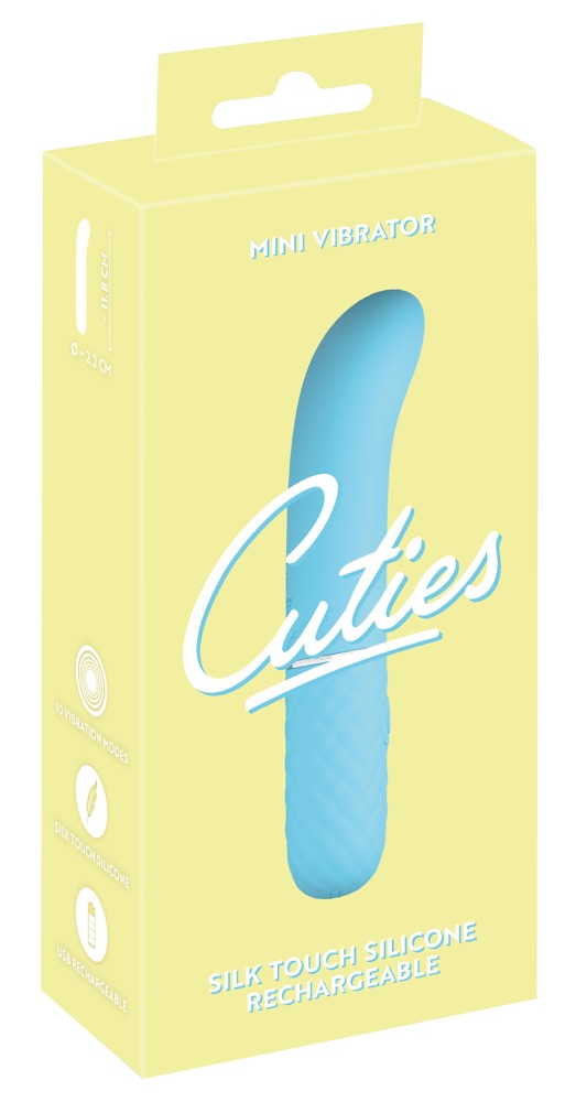 Mini vibromasseur bleu de la 5e génération de Cuties