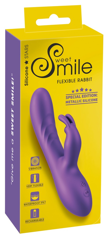 Vibromasseur maniable Flexible Rabbit de Sweet Smile