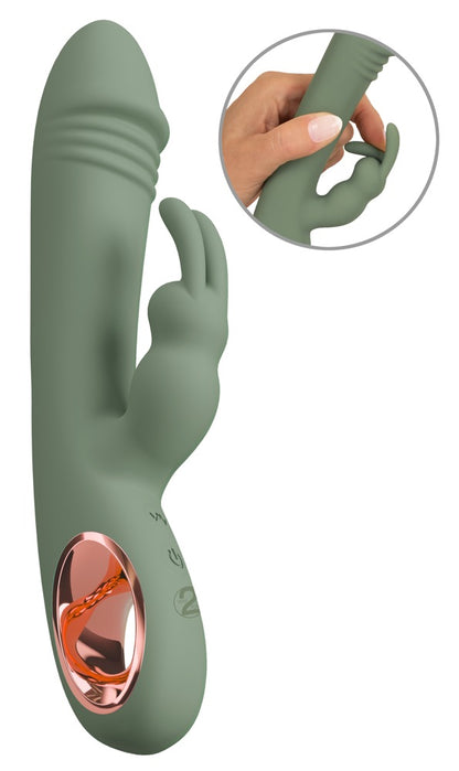 Vibromasseur double Slim Rabbit Olive de You2Toys