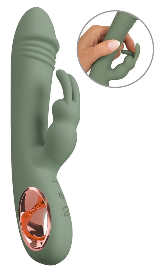 Vibromasseur double Slim Rabbit Olive de You2Toys