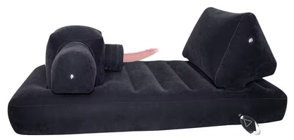 Couchette velour gonflable