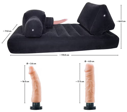 Couchette velour gonflable