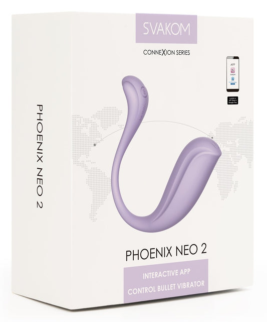 Œuf vibrant Phoenix Neo 2 de SVAKOM violet