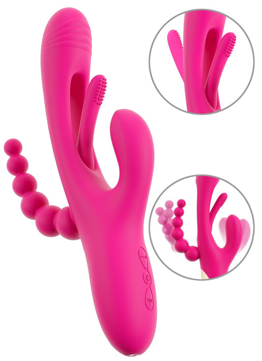 Triple vibromasseur de Sweet Smile