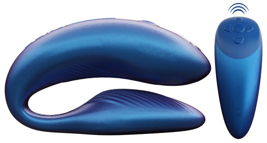 Vibromasseur pour couple à 2 moteurs Chorus de We-Vibe bleu