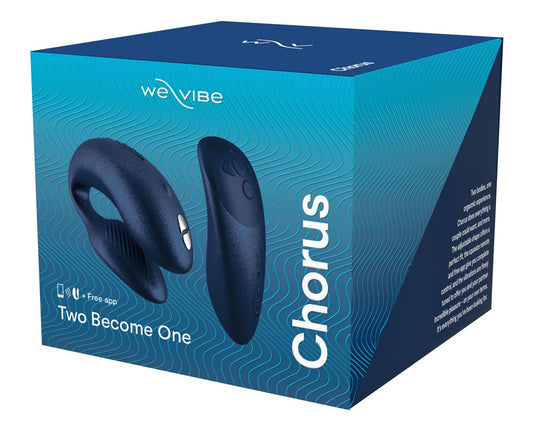 Vibromasseur pour couple à 2 moteurs Chorus de We-Vibe bleu