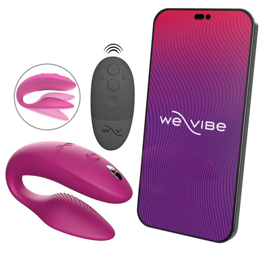 Vibromasseur pour couple Sync2 de We-Vibe rose